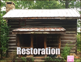 Historic Log Cabin Restoration  Meriwether County, Georgia